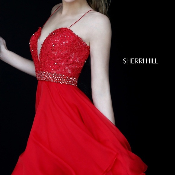 beaded mini dress by sherri hill - Picture 3 of 3